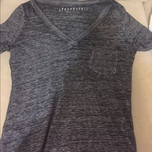 Grey short sleeve shirt